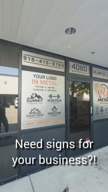 Need signs for your business?
From custom storefront signage and address signs to logos, dimensional metal signs, decorative panels, and one-off custom fabrication, RJ Metal can take your idea and turn it into something built to last.
Fiber laser cut. Precision fabricated. Custom designed.
Made locally in Rocklin, CA.
Whether you're opening a new business, upgrading your storefront, or ready to make your brand stand out, we can build it.
916-415-8199
RJMetal.com
DM us with your logo, idea, or a photo of the space and let's build something.
#RJMetal #CustomMetalSigns #BusinessSigns #RocklinCA #MetalFabrication